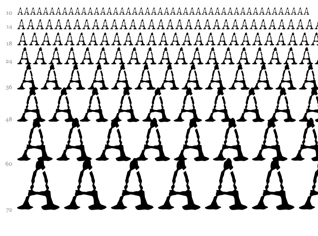 JCAguirreP - Old Type font waterfall